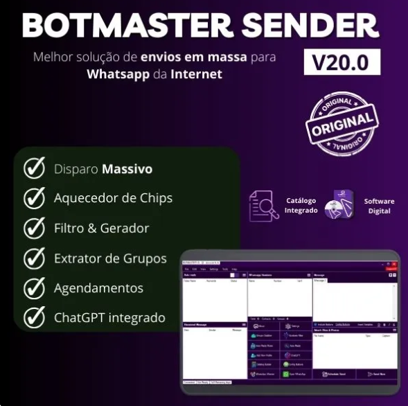 BotMaster Sender – Disparador para WhatsApp